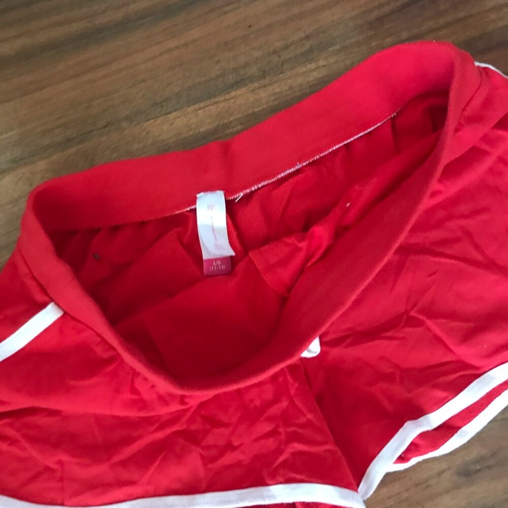 Red and White Shorts